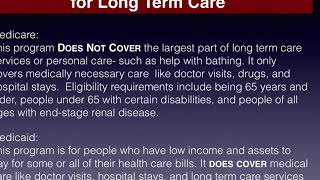 Long Term Care Funding