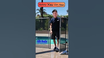 Safety You Can Hear. A Safe Pool Fence Gate Closing and Latching