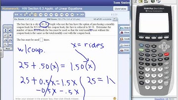 Section 6.3 Homework Exercises #11 through #14 in MyMathLab