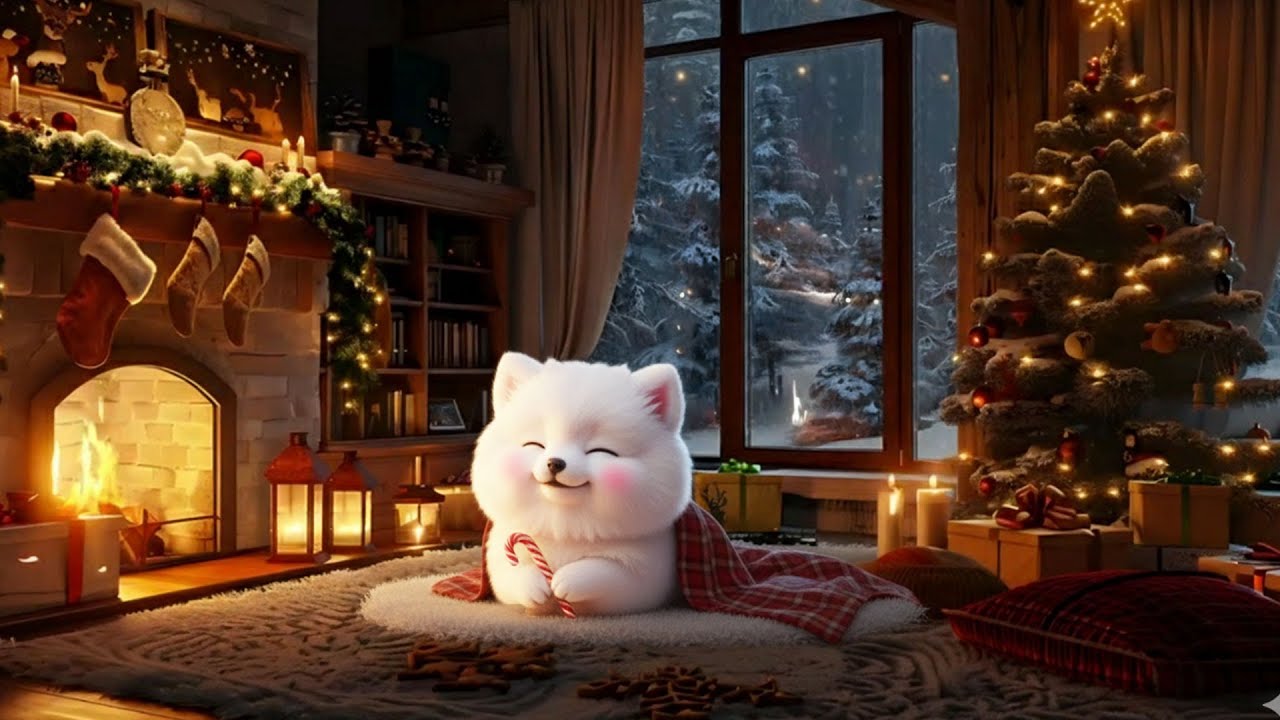 Cozy Fireside Piano Music for Deep Sleep | Christmas Ambience ...