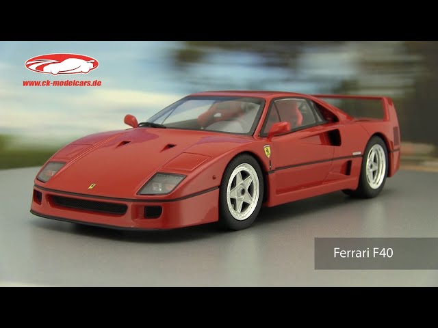 ck-modelcars-video: Ferrari F40 Liberty Walk Baujahr 1994 weiß / schwarz  1:18 GT-Spirit 