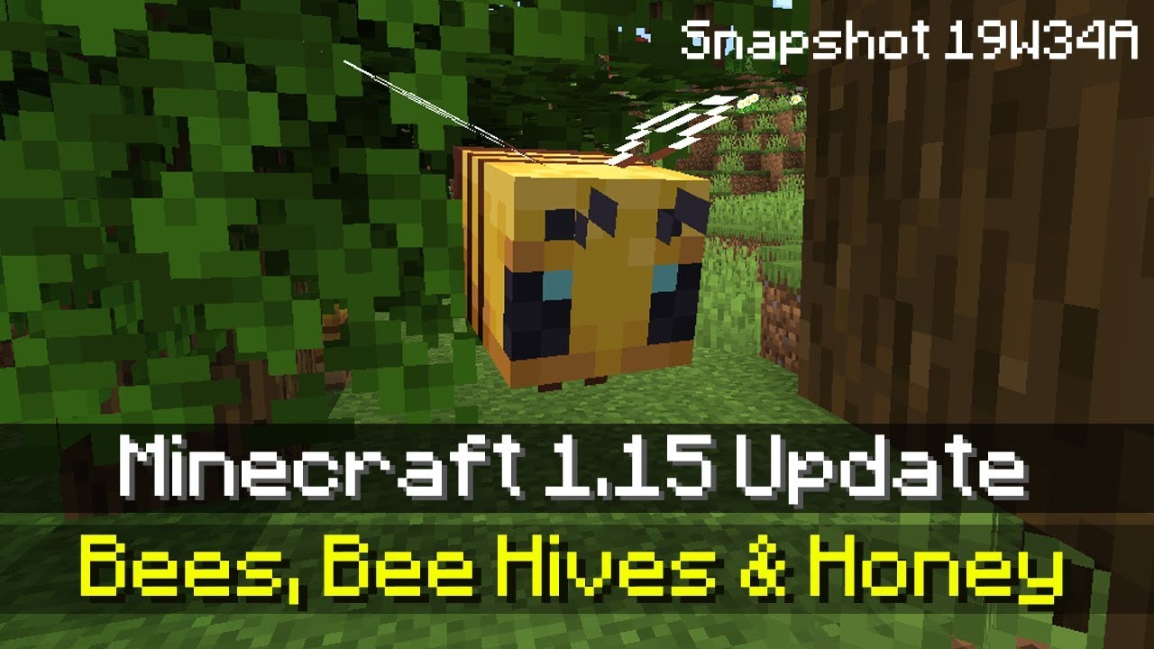 Can You Tame A Dolphin In Minecraft Ps4 Bees Bee Nests How To Tame A Bee In Minecraft 1 15 Minecraft 1 15 News Snapshot Update 19w34a Youtube