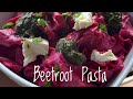 Beetroot and feta pasta harvesting my first beetroot