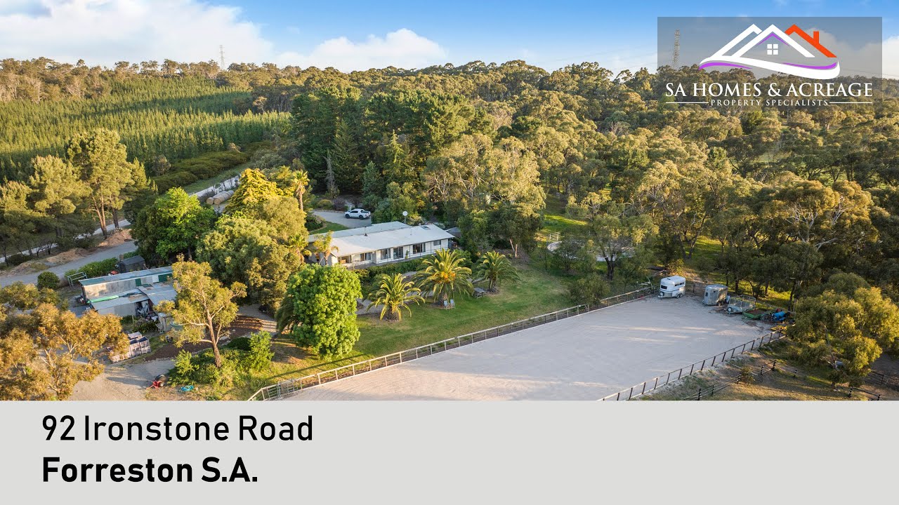 92 Ironstone Rd, Forreston, South Australia YouTube