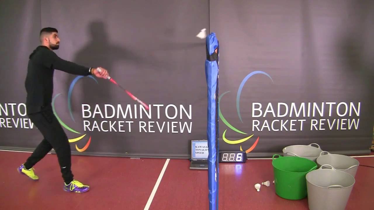 KAWASAKI TONALITY 8 SPEED BADMINTON RACKET COURT TESTED! - YouTube