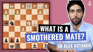 Smother Mate Opening Trap #chess #chesstok #chessman #openingtrap