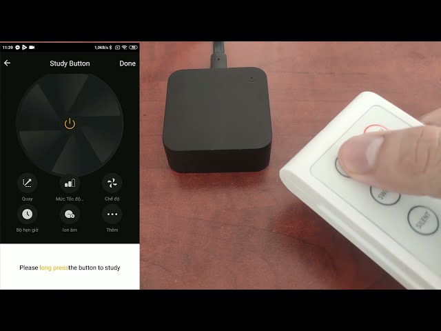Hướng dẫn học lệnh từ bất kỳ remote nào cho điều khiển hồng ngoại thông minh Tuya S06
