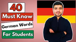 40 German Words Every Student Must Know | German Vocabulary | Basic German