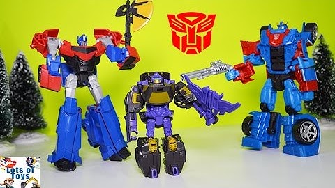 Decepticon Blackjack vs Optimus Prime and Smokescreen Toy Review