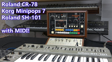 Tubbutec Session #01 - Korg Minipops 7, Roland CR-78 and Roland SH-101