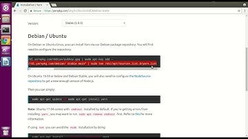 How to Install Yarn in Ubuntu 16.04 or 18.04 LTS (Command Line)