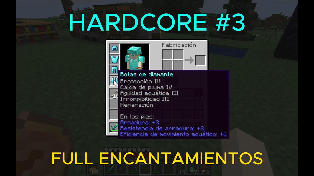 CONSEGUI TODOS LOS MEJORES ENCANTAMIENTOS EN MINECRAFT HARDCORE (PARTE 2) #3 (Chill)