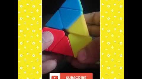 Solve pyraminx cube 2 layer with advance method #2