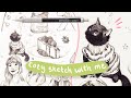 Sketching from pinterest 4k cozy sketch with me