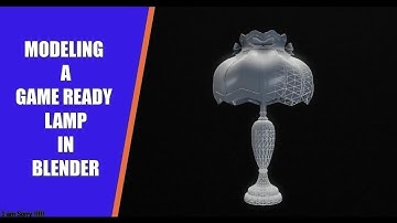 Blender lamp game asset tutorial 2025 - Highpoly