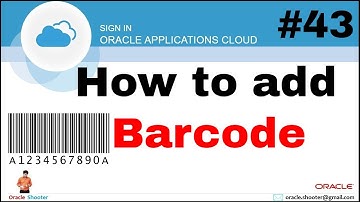 Oracle Fusion 43: How to add or Print Barcode In BI Report