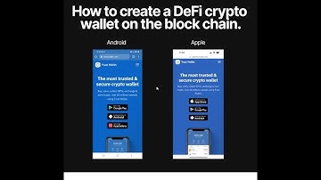 Creating a DeFi wallet using Trust wallet app