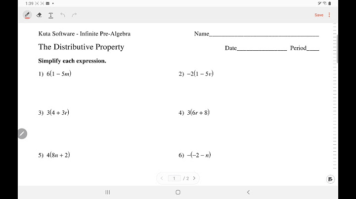 Kuta software infinite pre algebra the distributive property