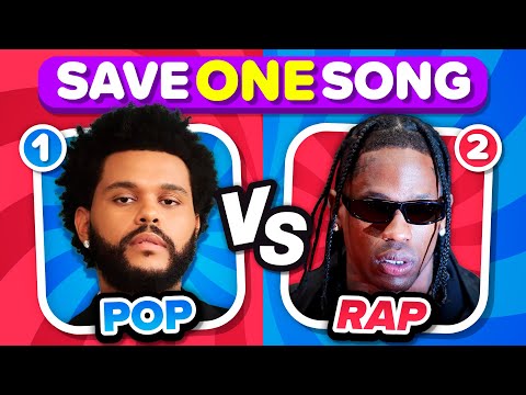 POP vs RAP: Save One Drop One Song 🎵 | Music Quiz Challenge