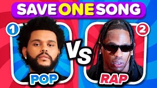 POP vs RAP: Save One Drop One Song 🎵 | Music Quiz Challenge screenshot 5
