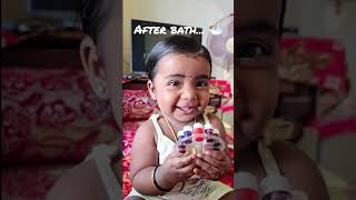 Before and After 🛀 bath #babyfunny #littlefamily #afterbath #before #afterbefore #beforeandafter