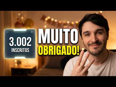 Video THE IGMAN chegou a 3 mil inscritos AO VIVO!