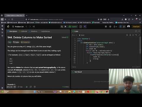 LeetCode 944 | Delete Columns to Make Sorted | C++ Solution