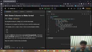 LeetCode 944 | Delete Columns to Make Sorted | C++ Solution