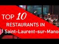 Ref:JacJBhwX1KA Top 10 best restaurants in saint-laurent-sur-manoire, france