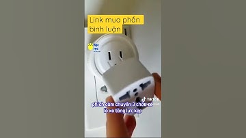 Phích cắm chuyển 3 chấu thành 2 chấu #ocAmchuyendoi #phichcamdulich #ocamthongminh