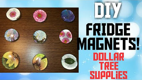FRIDGE MAGNETS (DIY) Dollar Tree Crafts