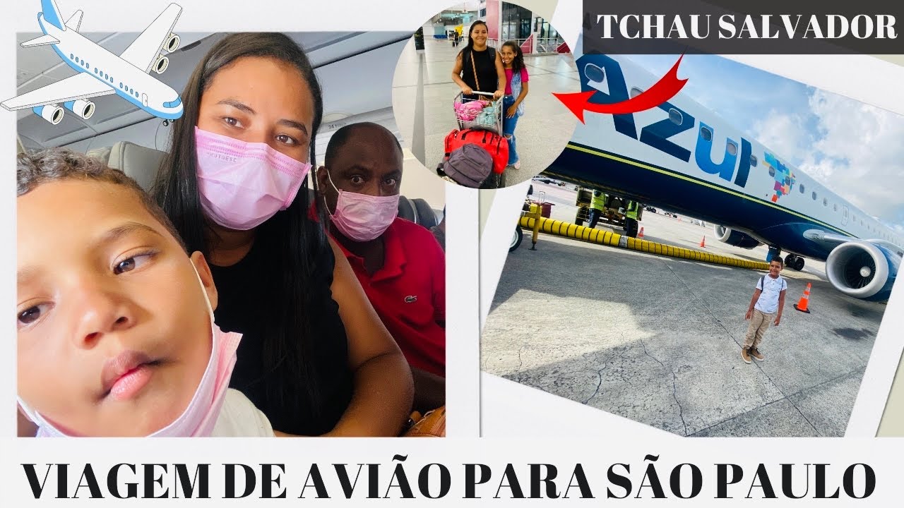 VIAJANDO DE AVIÃO DE SALVADOR PARA SÃO PAULO - YouTube