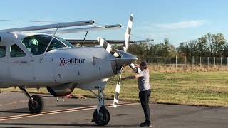 USGS aerial survey plane cools down