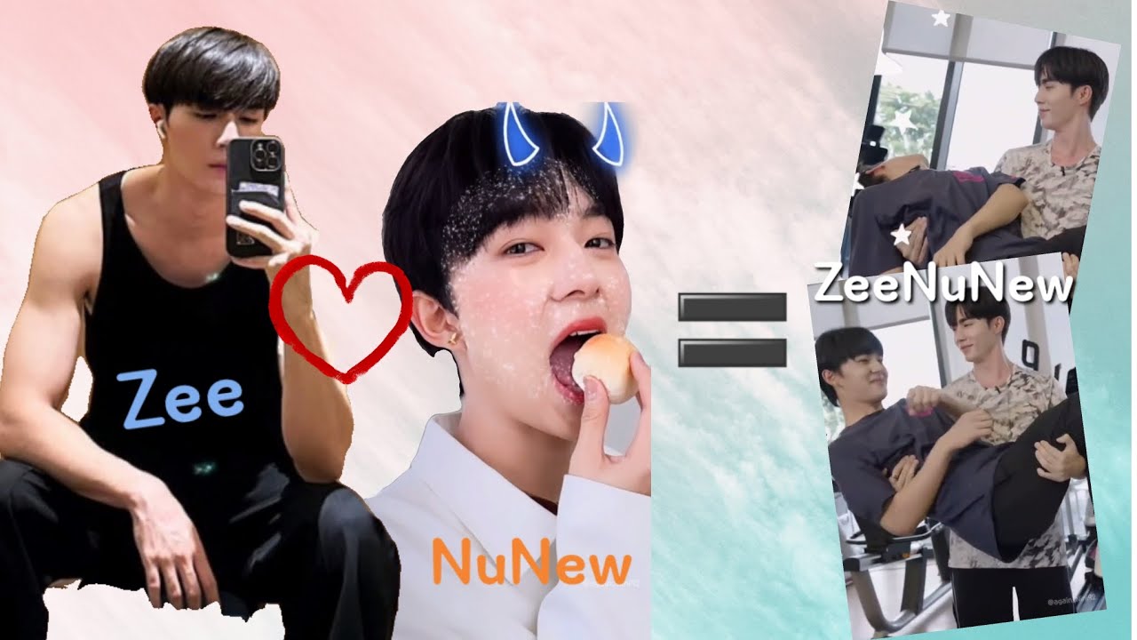 운동러와 먹방요정의 만남 #지누뉴 #zeenunew #zeepruk #nunew