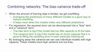 Lecture 10A : Why it helps to combine models