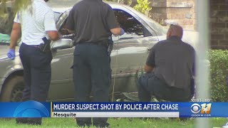 Murder Suspect Shot By Dallas Police After Car Chase And Crash