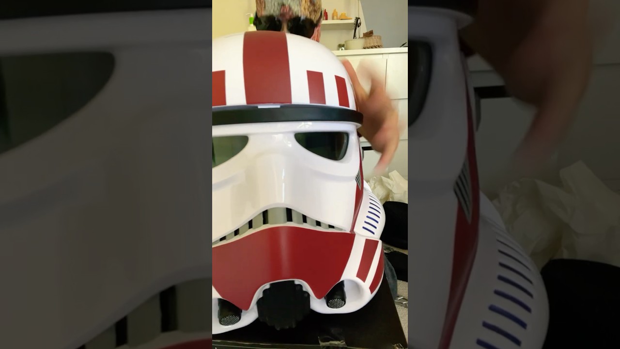 Unboxing shock trooper helmet 