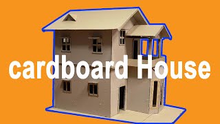 How to make a two - story house from cardboard | DIY cardboard house