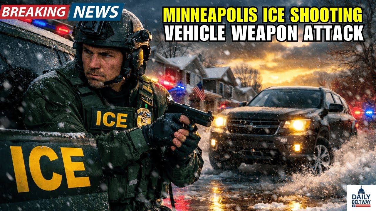 Сотруднику иммиграционной службы пришлось стрелять, когда его автомобиль врезался в полицейских в...