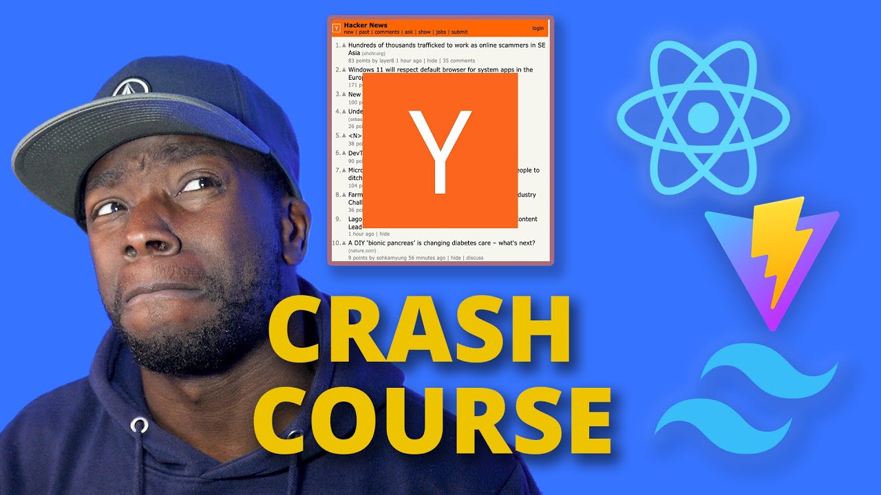 Hacker News Clone React Vite Tailwind - Crash Course