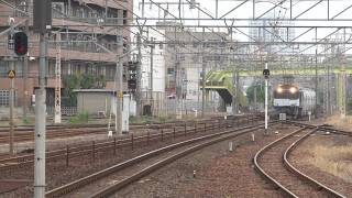 【HD】EF64-1020 専用貨物列車(5580レ代走)ホキ1000炭カル輸送 熱田駅