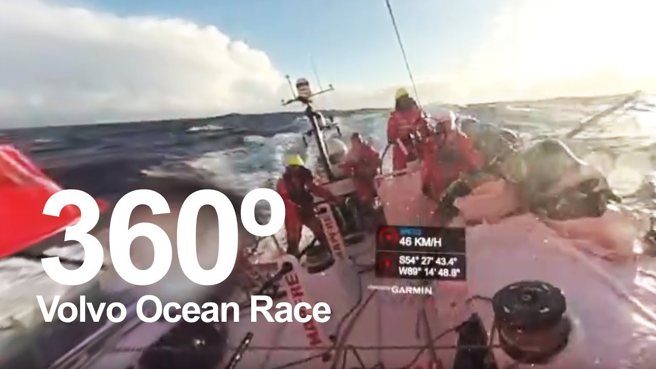 360° footage of MAPFRE in the Southern Ocean! | Volvo Ocean Race