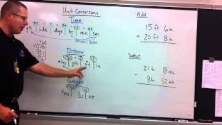 Unit Conversions (Time-Distance-Weight)  2 Items Add & Sutract