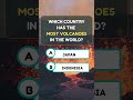 MOST Volcanoes? #usaquiz #usafacts #usa #india #quiz #trivia #uk #europe #gk #gkfacts #japan