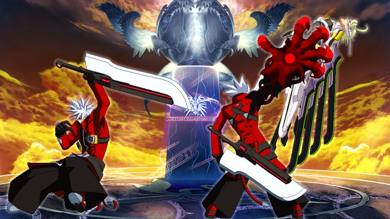 Yet another stylish Ragna combo (j.D into land Devoured by Darkness ...