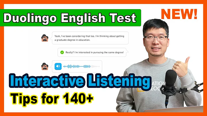 How to Ace the New Interactive Listening | Tips for a High Score | Duolingo English Test | DET