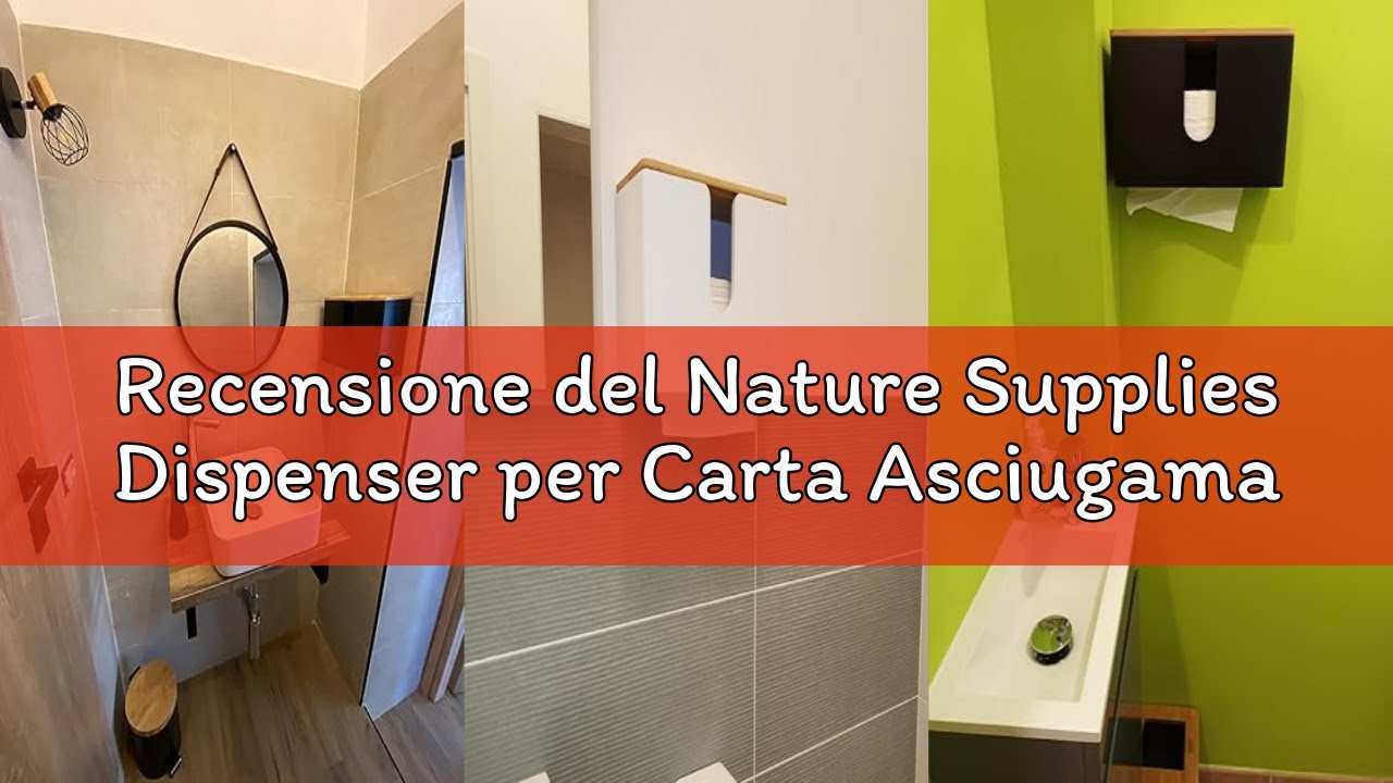 WALDWERK Porta Asciugamani Di Carta Da Cucina – Supporto Sospeso O Da Appoggio