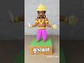 Ravan Dahan video🔥 DIY Kumbhkaran Sculpture Making 🤩 #shorts #ravandahan #ravanstatus #clayart #art