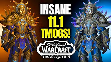 More AMAZING 11.1 Transmogs & Cosmetics! Matrix, Celestial Sets & More! WoW War Within | Undermine