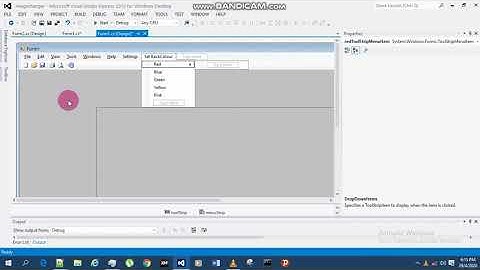 How to change BackColor in a Form using C#